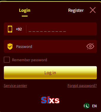 Sixs login preview
